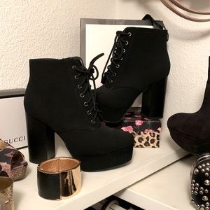 Black Booties BNWOT